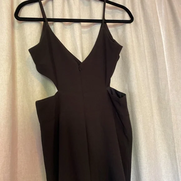 Black Cut Out Maxi Floor Length Dress, Size 8 - Picture 5 of 6